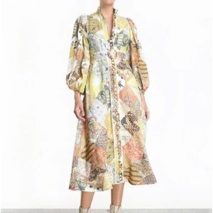 Zimmermann brightside a-line midi dress